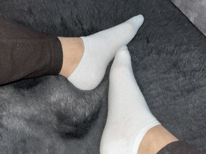 Getragene Socken