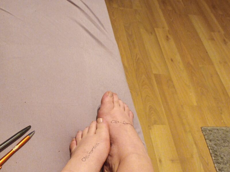 Füße und Socken