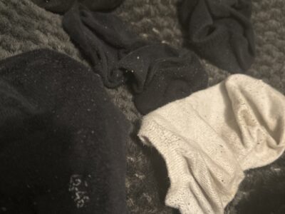 getragene socken