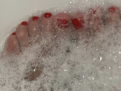 Füße in der Badewanne ;)