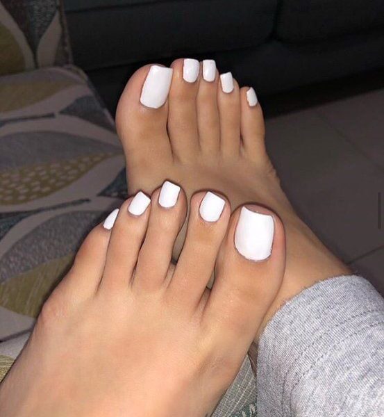 White nails